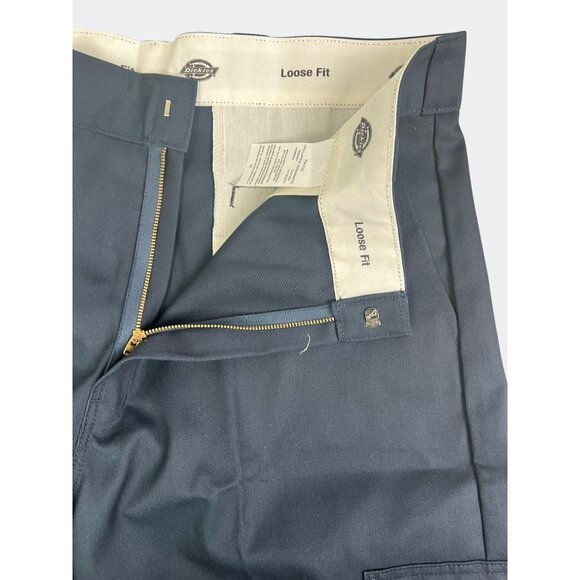 Dickies Mens Navy Blue Cargo Shorts Loose Fit For Casual Or Work Use Size 38 - Picture 10 of 14